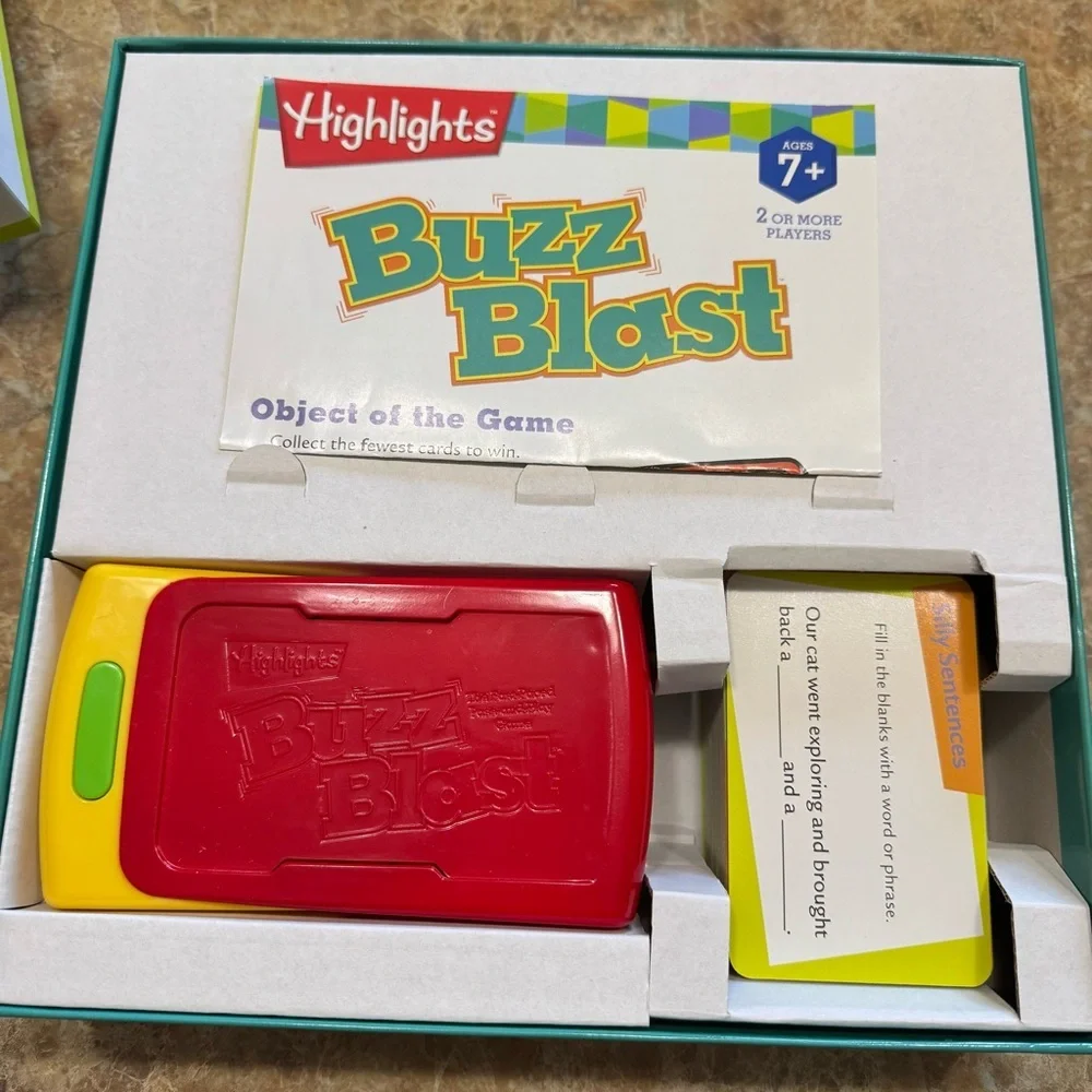 Highlights Buzz Blast Board Game Pass And Play Educational Family